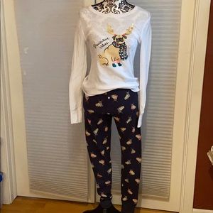Old Navy Pug PJ’s Set in Women’s Size Small